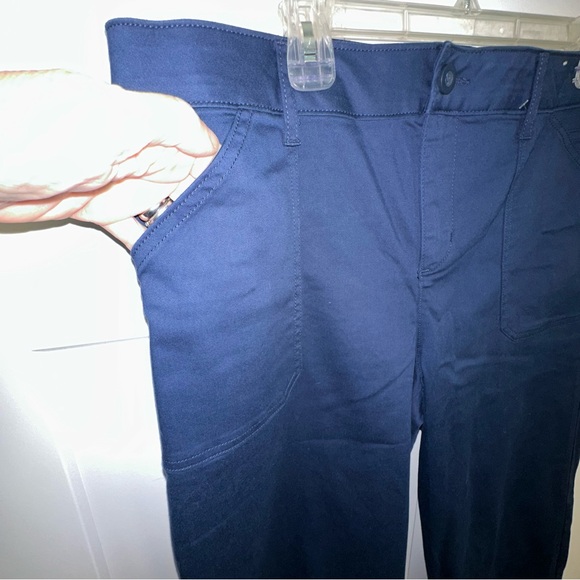 Women's Khakis & Company Navy Stretch Capri Pants - Size 12 - nwot - Picture 2 of 8